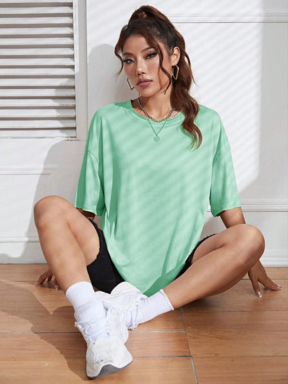 Cotton Solid Color Summer T Shirt Female Street Hip Hop T-shirts Cotton Casual Short Sleeve Comfortable Fashion Tee Tops