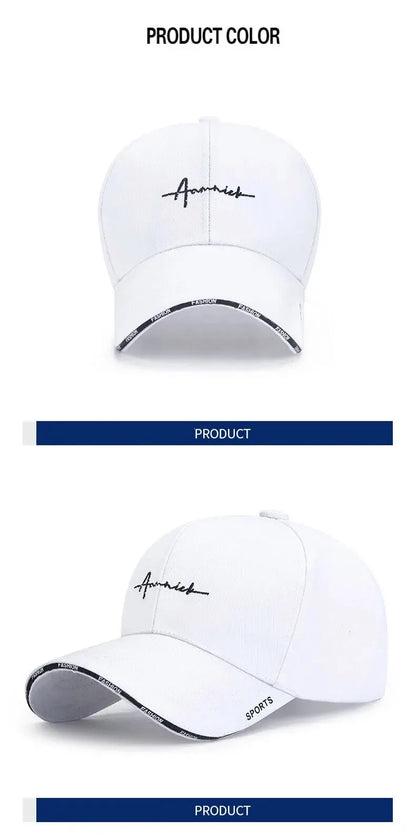 Hat Women's Korean Version Letter Embroidery Cap Baseball Cap Internet Celebrity Sports Breathable Hat Sun Hat