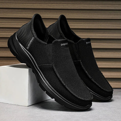 New Summer Breathable Canvas Shoes Men Loafers Slip On Sneakers Fashion Casual Men Shoes Lightweight Flats Men Driving