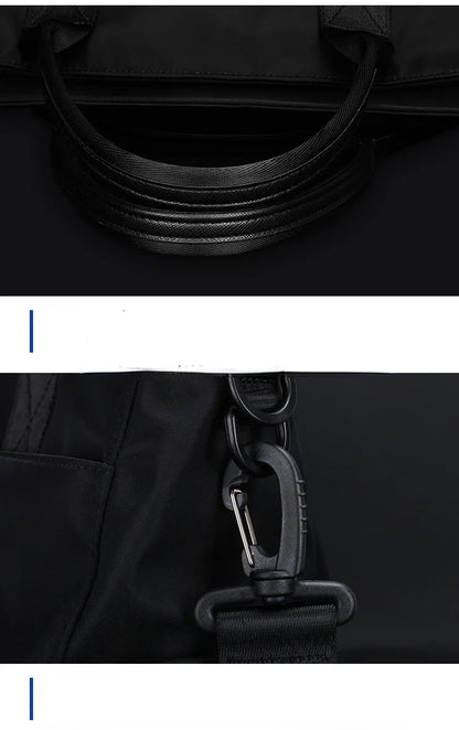 File Bag Carrying Briefcase Men's Business Bag Lawyer Office Computer Bag Horizontal Shoulder Crossbody Bag Men Bag