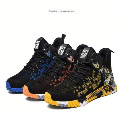 High Top Protective Safety Shoes Men Steel Toe Work Shoes Men Women Work Safety Boots Anti Smash Safety Indestructible WorkBoots