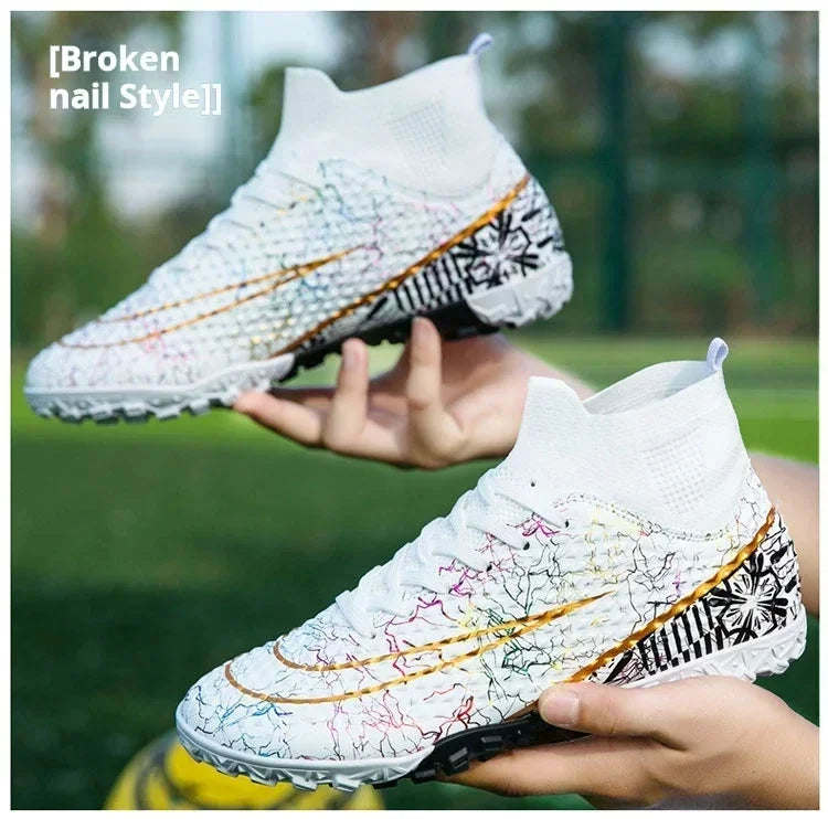Refreshing Breathable Feet Children's Non-slip Fashion Casual Sports Shoe Youth Soccer Shoes Indoor Outdoor Grass Training Shoes