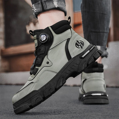 Boots Winter Mens Shoes Casual Cowboy Combat Tactical Motorcycle Chelsea Ankle Work Leather Outdoor Designer Luxury Hiking
