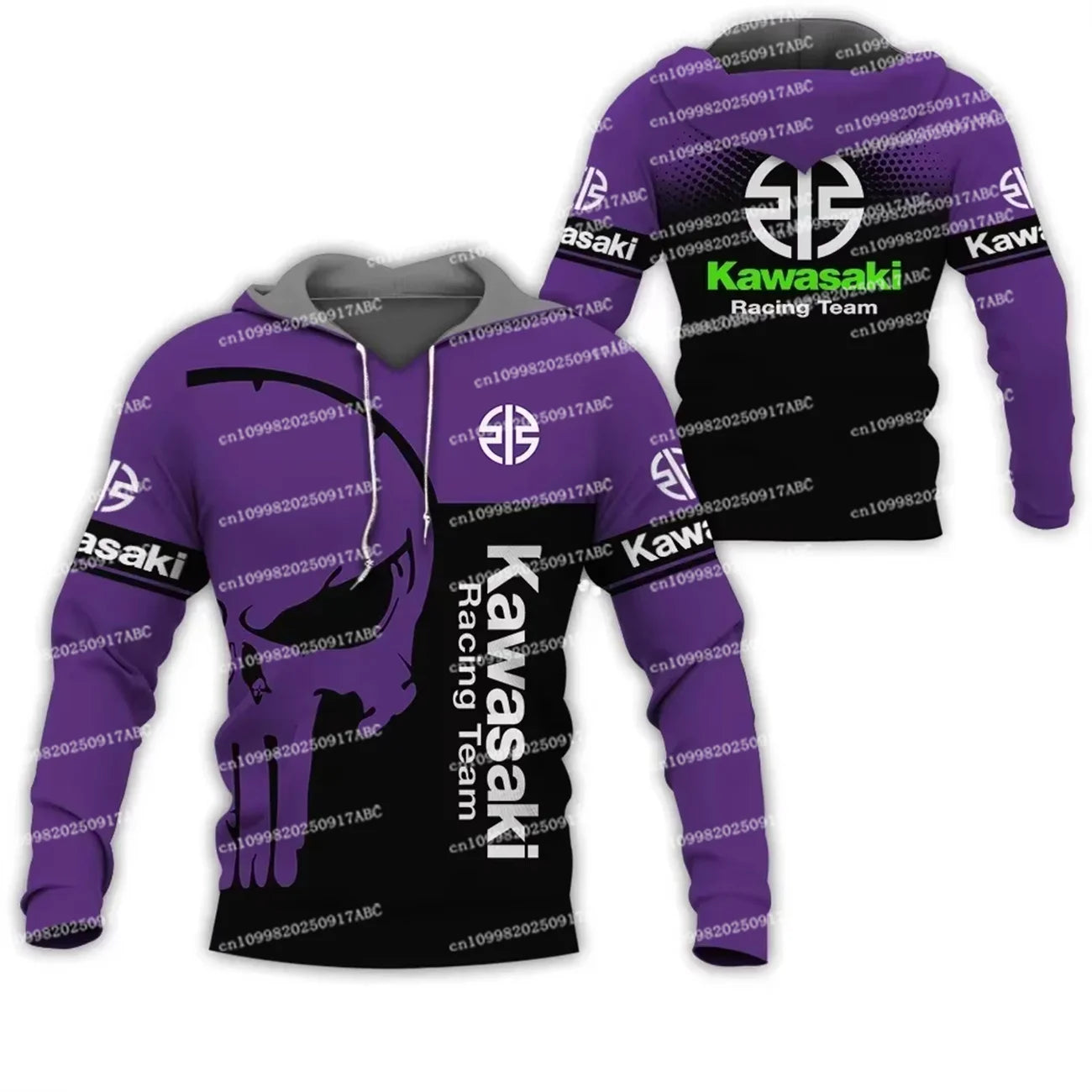 Men's Hooded Men's Sports and Leisure Wear 3D Printed Women Hoodie Adventure Fashion Motorcycle Top