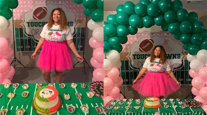 6 Layers Fluffy Ball Gown Women Short Skirts Knee Length Tutu Dress Underskirt Soft Tulle Petticoat for Club Cosplay Marathon