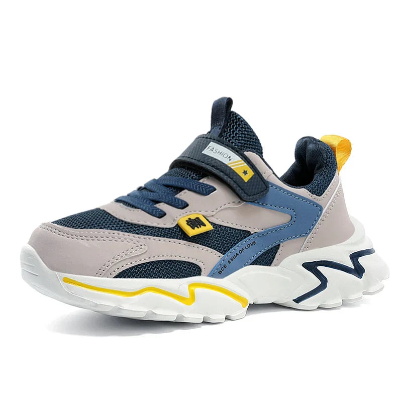 Boys' Summer Mesh Breathable Sneakers Anti-Skid Outdoor Tennis Shoes for Children Sport Running Size 28-39