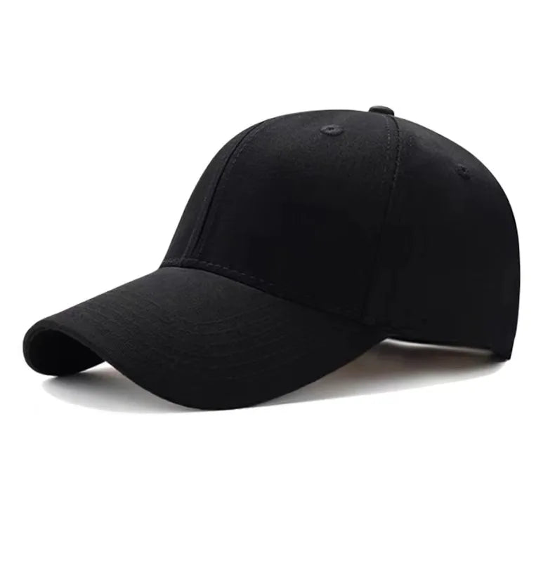 Men's and Women's Summer Baseball Cap Pure Cotton Solid Color Cap Fashion Driver Hat Sunshade Four Seasons Hat