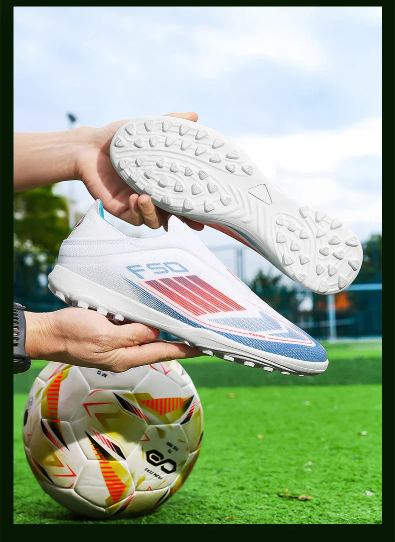 New Men Soccer Shoes Training Boys Sport Football Boots FG/TF Non Slip Match Breathable Adult Long Spikes Cleats Outdoor Sneaker