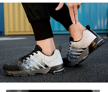 New fashionable plus-size men's casual sports shoes, walking and running shoes, tennis vulcanized men's shoes