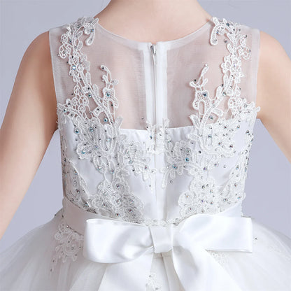 3-10 Years Baby Girls Princess Dress Summer Ball Gown Wedding Dress Piano Performance Costume Host Costume Children's Clothing