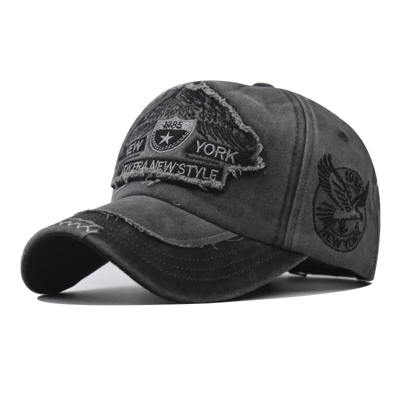 Baseball Cap Men's Fashion Embroidered Pentagram Letter Caps Men Casual Cotton Designer Hip Hop Hat Snapback