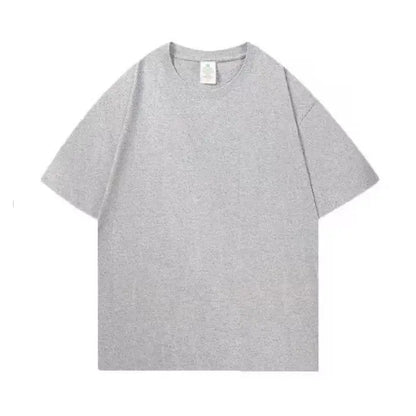 Summer 100% Cotton Oversized T shirts for Women Men Brown Casual Female Korean Streetwear Tees Unisex Basic Solid Young Cool Top