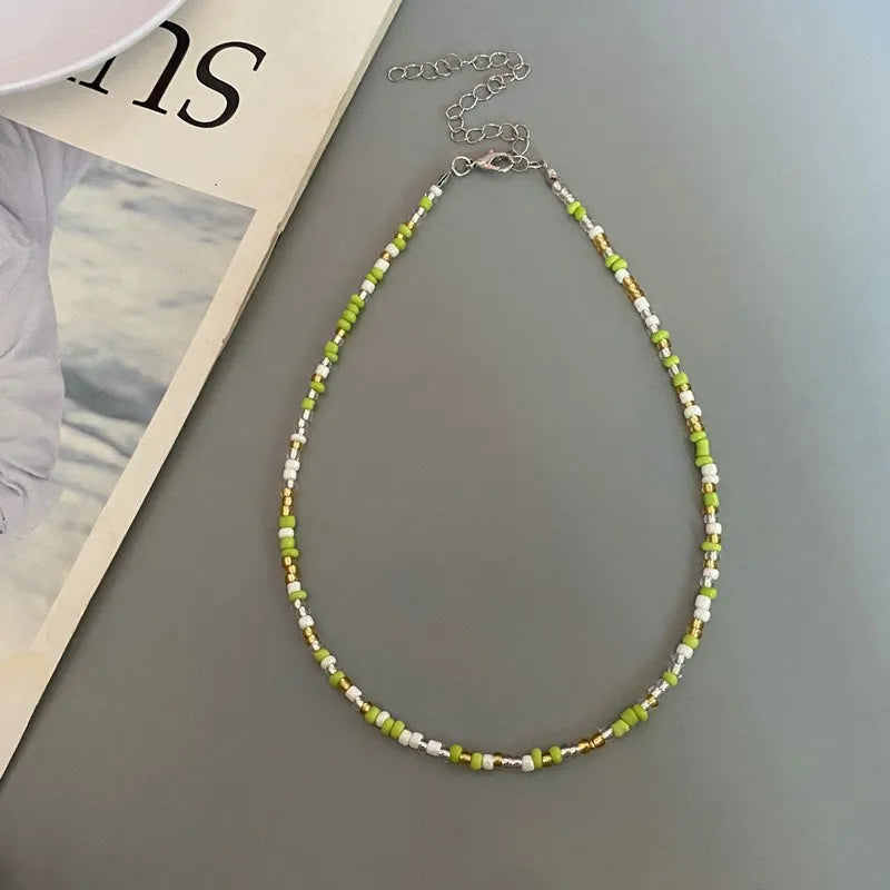 Choker Chain Fashion  Charm Collar Colorful Handmade Colar Collar Necklace Jewelry Femme