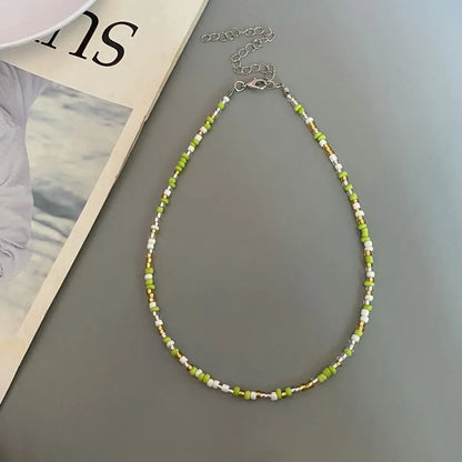 Choker Chain Fashion  Charm Collar Colorful Handmade Colar Collar Necklace Jewelry Femme