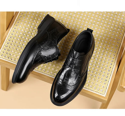 Men Business Dress Leather Shoes Wedding Cowhide Casual Leather Shoes Men Shoes