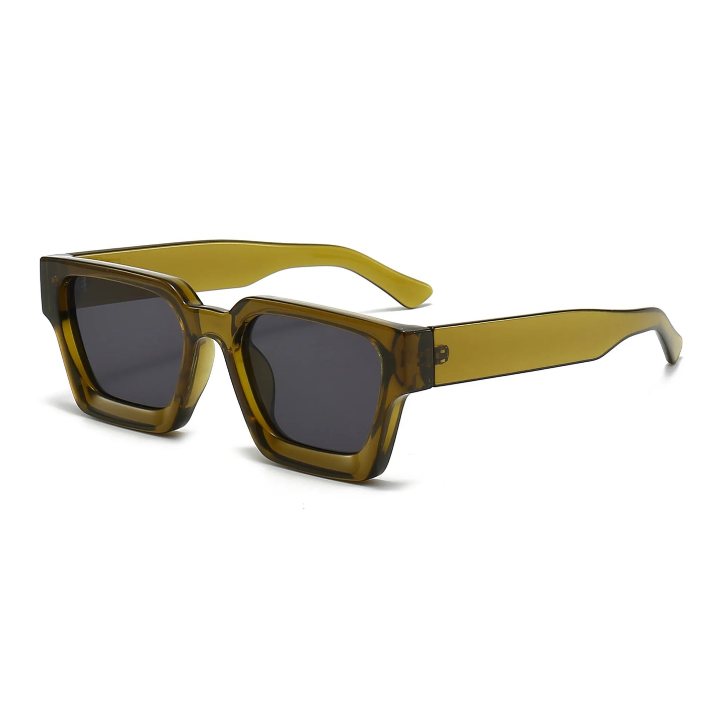 Men Square Frame Sunglasses 2025 Luxury Brand Designer Sun Glasses Retro Trendy Shades UV400 Unisex Women Glasses New