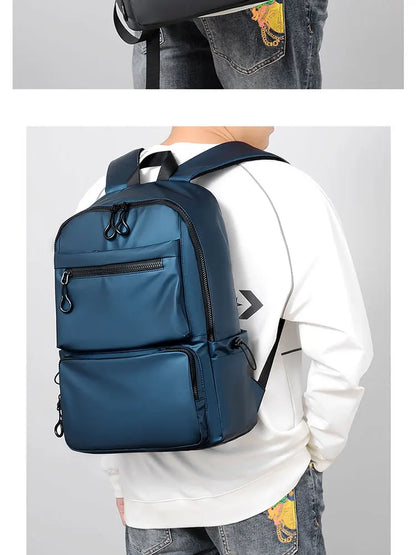 A 14 Inch Computer Backpack Large Capacity Simple Durable Men's Backpack Lightweight Men's Travel Backpack Student Schoolbag