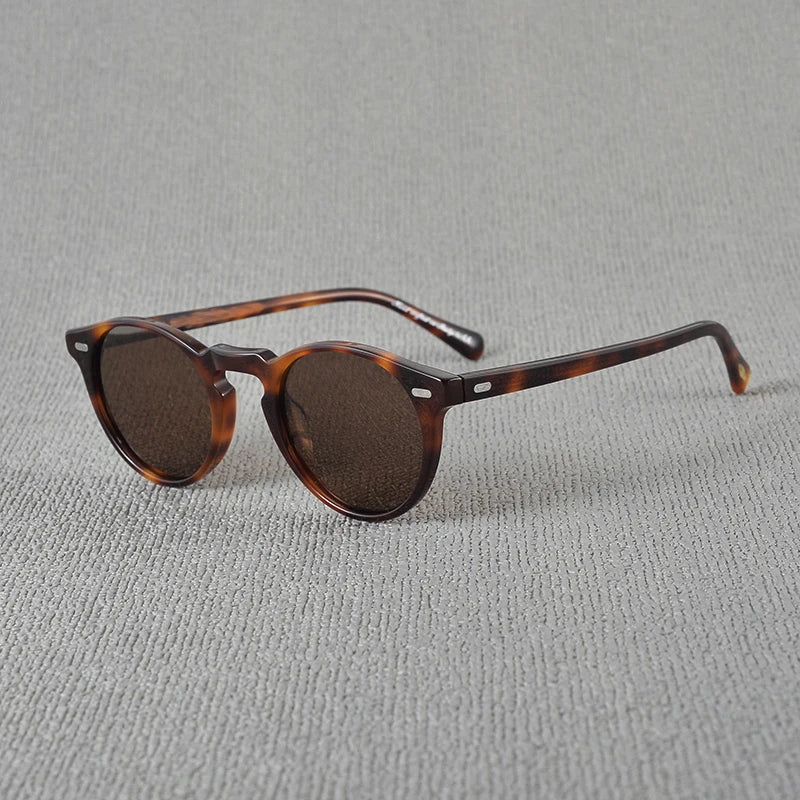 Sunglasses Men Retro Acetate Frame Sunglass Women Outdoor Driving