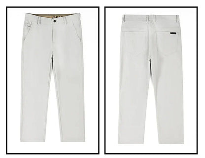 Men's Fashion Casual Straight Pants Baggy Classic Wide Leg Simple Trousers Loose Male Comfortable Soft Quality Pants