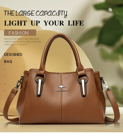 Genuine Fashion 3 Layers Luxury Handbags Women Bags Designer HIgh Quality Leather Crossbody Bags for Women 2024 Shoulder Bag