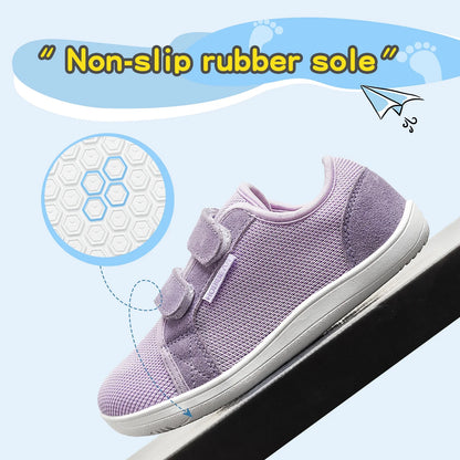 Kids Mesh Barefoot Shoes Little/Big/Kid Wide Toe Minimalist Sneakers Lightweight Hook Loop Breathable Casual Shoes