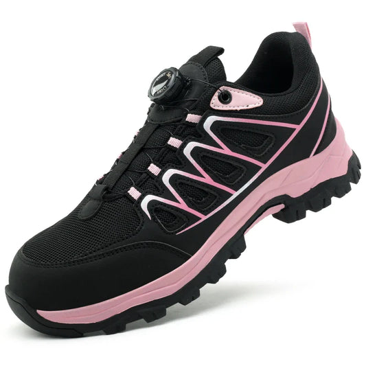 New Fashion Women Safety Shoes For Work Safety Boots Breathable Steel Toe Puncture Proof Sport Work Sneakers Slip-resistant