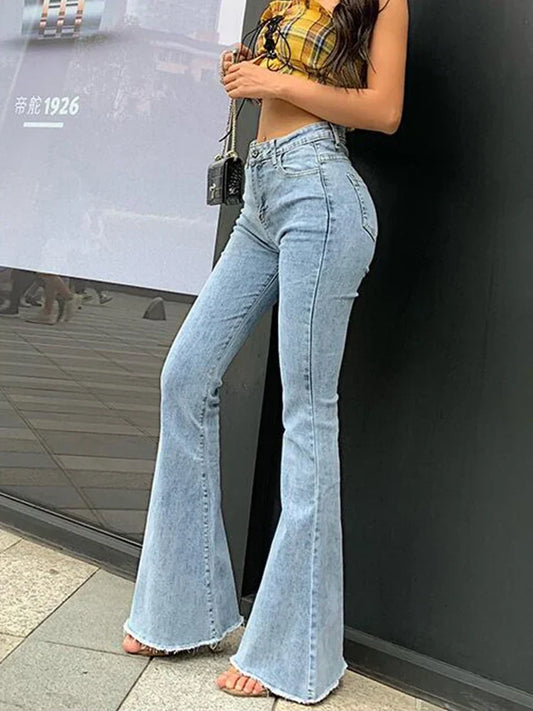 Y2k Jeans Women High Waist Fashion Stretch tall and thin Trousers
