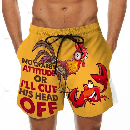 KeKe Funny Cock Banana Printed Swimwear Swim Shorts Trunks Beach Swimming Board Shorts Quick Drying Pant Mens Surffing Shorts