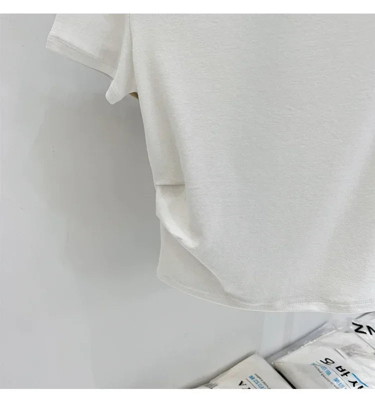 Womens Long Sleeve Off Shoulder T Shirts 2026 Tight Knit Sexy Slim Fitted Casual Women's Basic Tops Cropped T-Shirt