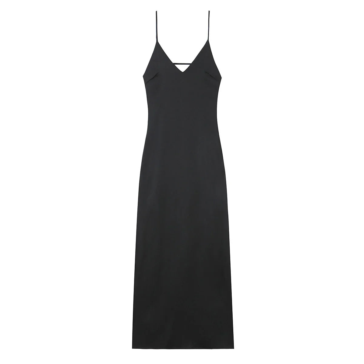 Women Summer Yellow Stain V Neck Sling Dress Elegant Sleeveless Loose Maxi Robes 2025 New Ladies Party Holiday Dresses