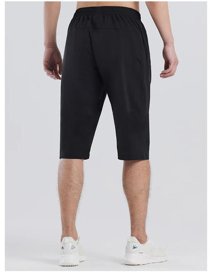Kelme Sports Capris Men's Summer Breathable Fitness Shorts Football Training Ice Silk Running Shorts