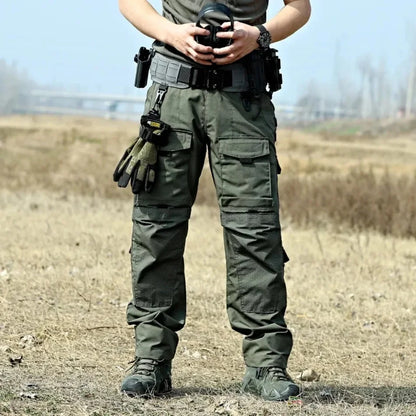 Tactical Pants Men Multi-Pocket Cargo Pants Casual Trousers Wear-Resistant Quick Dry Workwear Hiking Trainning Pant Loose