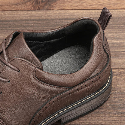Men Casual Shoes Fashion Brand Comfortable 2025 Leather Shoes