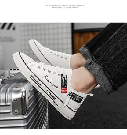 Men's plus size casual Canvas shoes summer soft-sole non-slip outdoor walking shoes fashion youth sports board shoes flat shoes