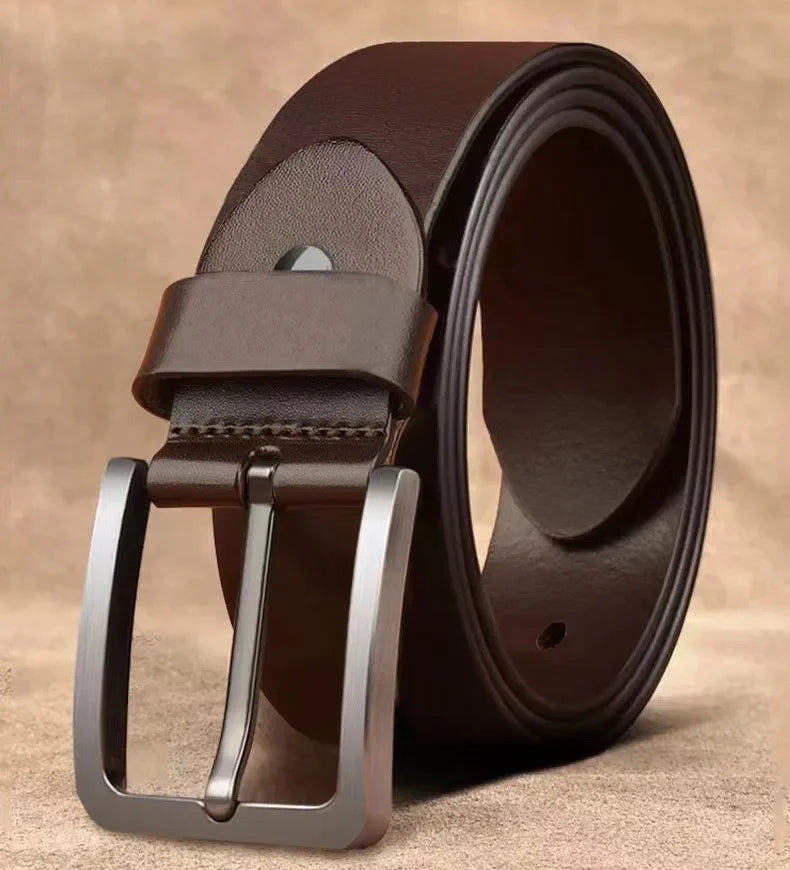 Male Famous Brand Luxury Designer PU Leather Jeans Belts for Men Pin Adjustable Alloy Buckle Waist Straps Belt 105cm 120cm 125cm