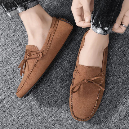 Trend Suede Men Casual Shoes Breathable Comfort Slip-on Mens Driving Shoes Fashion Men Lazy Shoes Luxury Brand Loafers Moccasins