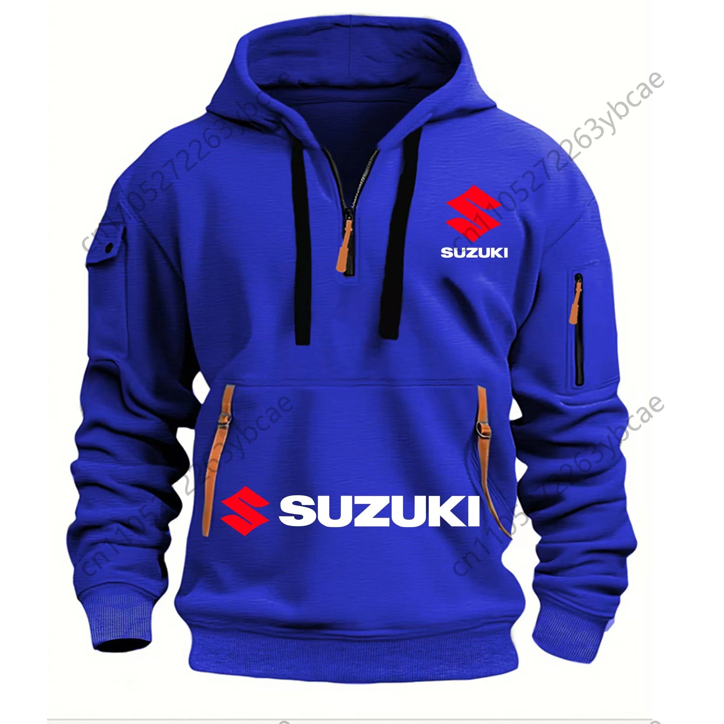New men's hooded sweatshirt, outdoor sports sweatshirt, autumn and winter casual motorcycle enthusiast sweatshirt