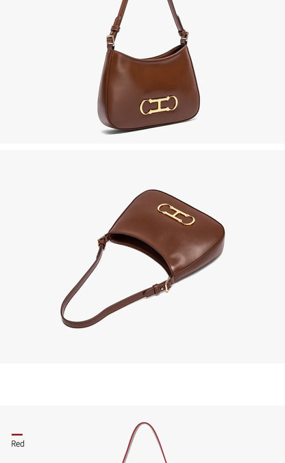 Retro Style Pure Colour Design Fashion Classic Women's Handbag Leisure Simple Match Women's Shoulder Bag