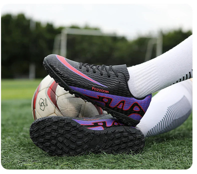 2026 New Men Soccer Shoes Breathable Football Boots FG/TF Turf Boots Non-Slip Wear Resistant Adult Outdoor Training Match Sports