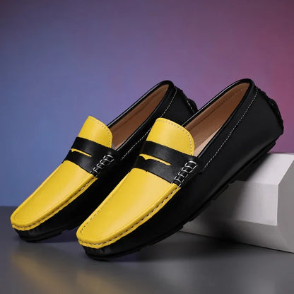 Business Shoes Fashion Casual Shoes Man Luxury Leather Loafers Breathable Slip on Male Boat Shoes Moccasins Driving Shoe