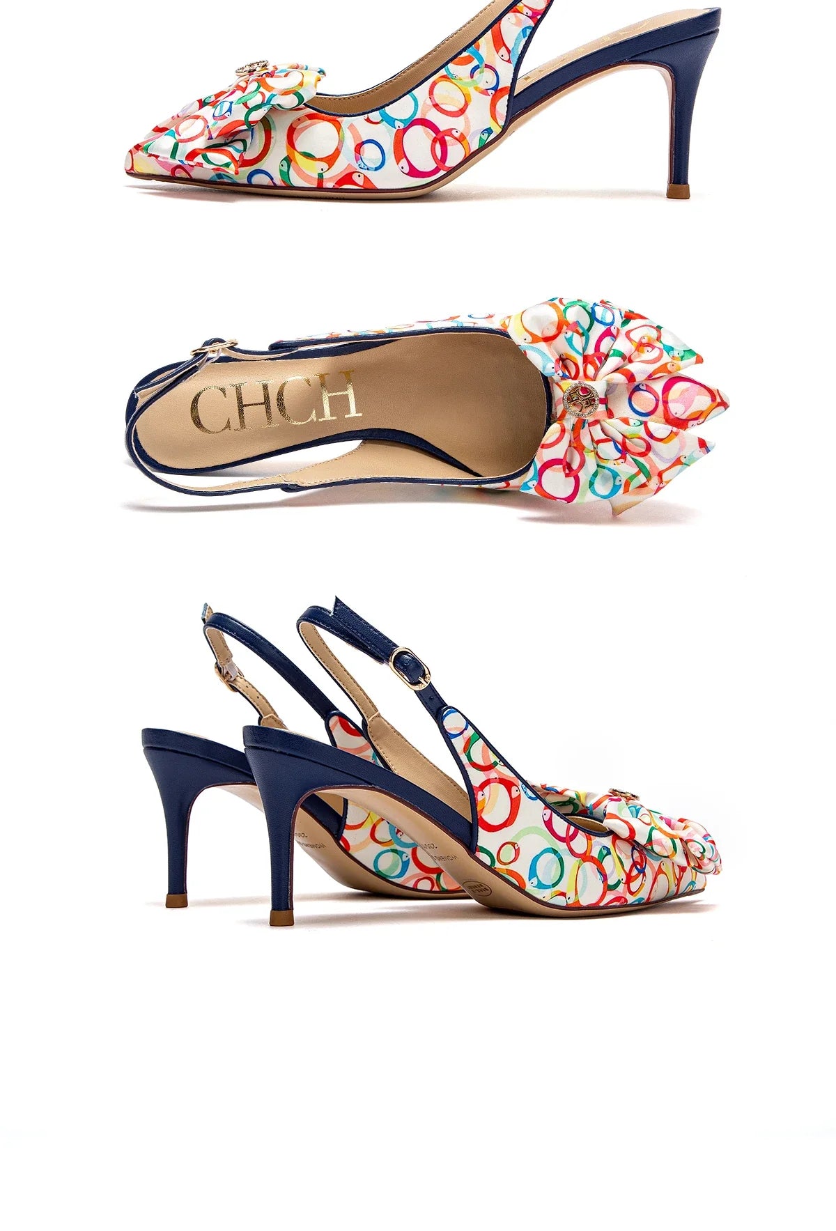 Heel 2024 Women's High Heels New Bow Pointed Sandals Women's Party Wedding Shoes 7cm