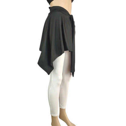 Yoga Skirts Long Straps Tennis Ballet Skirt Women All-match Hip Covering Bottoms Yoga Skirt With Anti-glare Straps