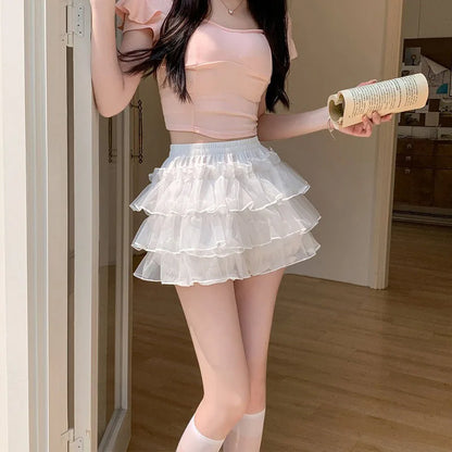 Lolita Pumpkin Pants Skirt Luxurious Cute Base Pant Safe Pants For Women Anti Barebacking Can Be Worn Outside JK Puff Skirt