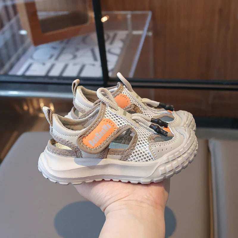 Kids Sport Sandals Summer Outdoor Casual Shoes Soft Breather Anti-slip Children Sneakers Unisex Boys Girls Close-toed Sandals