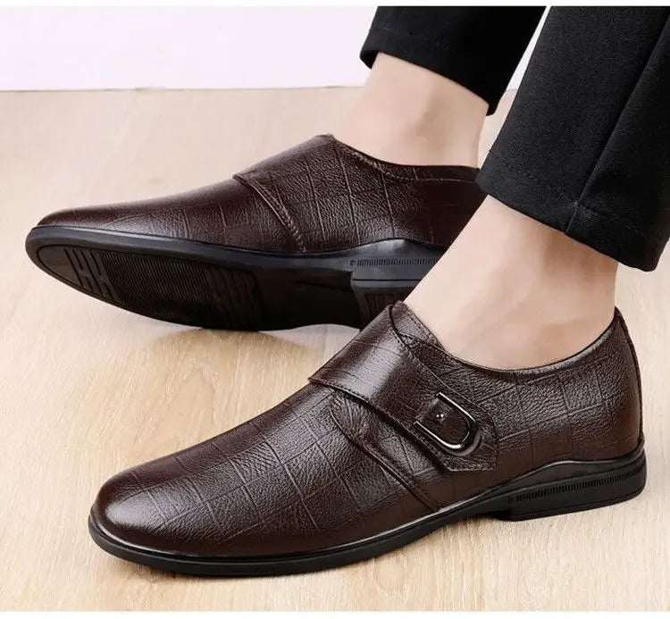 Round Toe High Quality Fashion Spring Autumn Men's Formal Shoes Luxury Designer Cheap Liquidation 2025 Style 39 Social Shoe Male