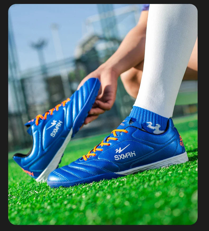 Double Star TF Turf Studs Football Shoes 33-45 Size Breathable Non-slip Outdoor Lawn Youth Professional Soccer Cleats