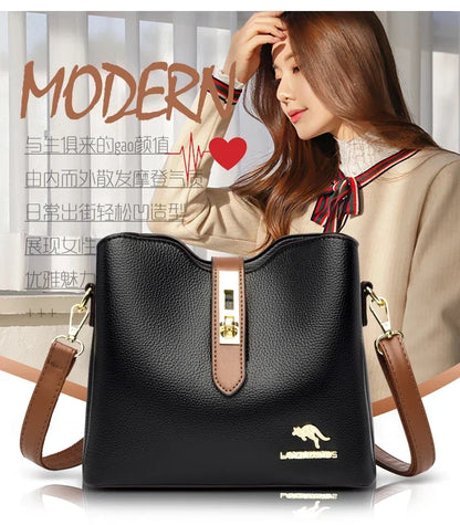 New High-quality Large Capacity PU Classic Women's Shoulder Bags 2025 Fashion Concise Light Luxury Versatile Style Crossbody Bag