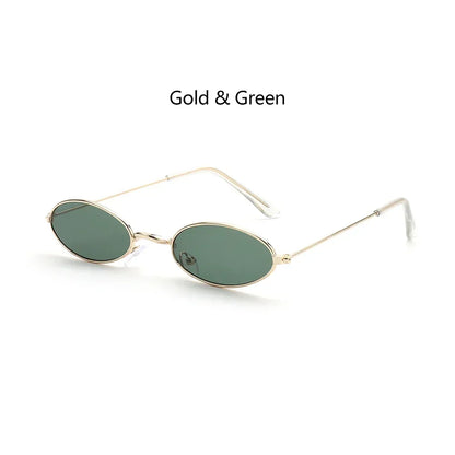 Summer Retro Small Oval Sunglasses Ladies Vintage Shades Cat Eye Sun Glasses Men Women Rectangular Eyeglasses Protection 400UV
