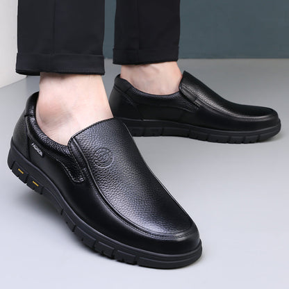 High Quality Leather Men Casual Shoes Italian Luxury Brand Mens Loafers Breathable Formal Mens Dress Shoes Slip-on Driving Shoes