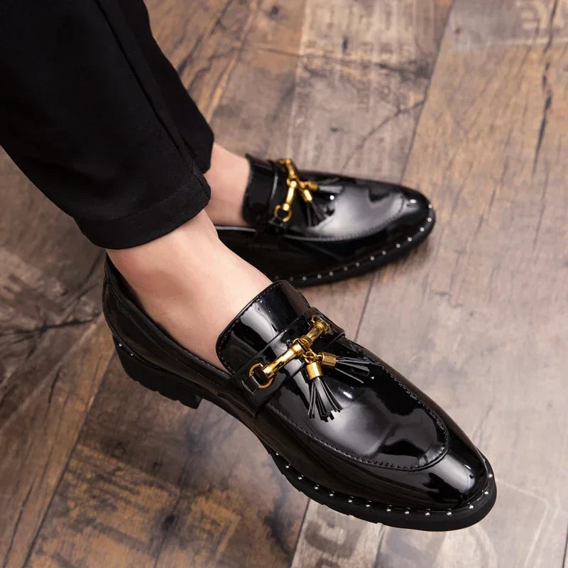 Men loafers Mens loafers leather Man shoes leather tassel Mocassin homme Calzado hombre Zapatos de hombre Men shoes